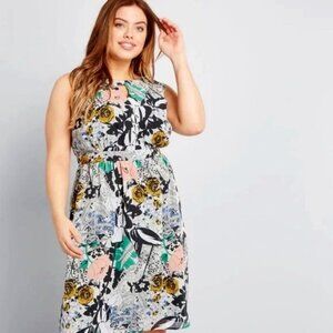 Modcloth x Dupenny "Flaunts and Needs" Sleeveless Dress
